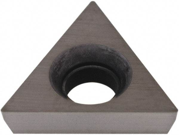 Hertel - TPCB220.5 Grade HT630B Cermet Boring Insert - Uncoated, 60° Triangle, 11° Relief Angle, 1/4" Inscr Circle, 3/32" Thick, 0.007" Corner Radius - USA Tool & Supply