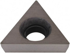 Hertel - TPCB220.5 Grade HT630B Cermet Boring Insert - Uncoated, 60° Triangle, 11° Relief Angle, 1/4" Inscr Circle, 3/32" Thick, 0.007" Corner Radius - USA Tool & Supply