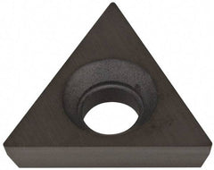 Hertel - TPCB220.5 Grade HT310B Carbide Boring Insert - Uncoated, 60° Triangle, 11° Relief Angle, 1/4" Inscr Circle, 3/32" Thick, 0.007" Corner Radius - USA Tool & Supply
