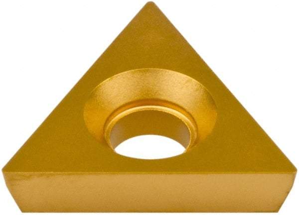 Hertel - TPCB220.5 Grade HC620B Carbide Boring Insert - TIN/TIC/TICN/TIN Finish, 60° Triangle, 11° Relief Angle, 1/4" Inscr Circle, 3/32" Thick, 0.007" Corner Radius - USA Tool & Supply