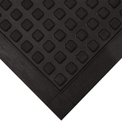 Wearwell - 5' Long x 3' Wide x 5/8" Thick, Anti-Fatigue Modular Matting Tiles - Black, For Dry Areas, Series 502 - USA Tool & Supply