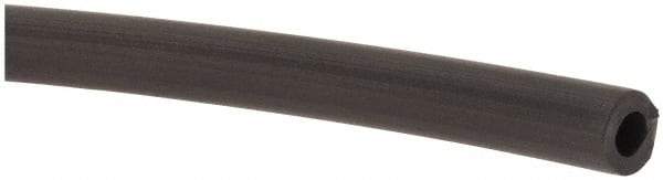 Made in USA - 1/8" ID x 1/4" OD, 1/16" Wall Thickness, Cut to Length (50' Standard Length) TPE Tube - Black, 64 Shore A Hardness - USA Tool & Supply