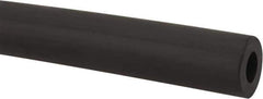 Made in USA - 1/4" ID x 1/2" OD, 1/8" Wall Thickness, Cut to Length (50' Standard Length) TPE Tube - Black, 64 Shore A Hardness - USA Tool & Supply