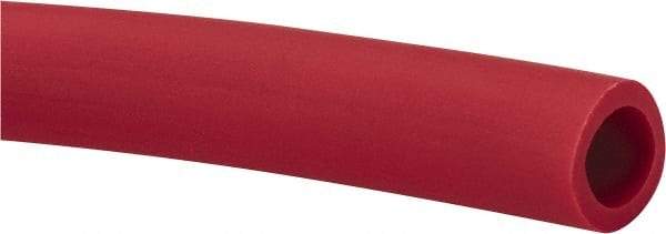 Made in USA - 1/4" ID x 3/8" OD, 1/16" Wall Thickness, Cut to Length (50' Standard Length) TPE Tube - Red, 64 Shore A Hardness - USA Tool & Supply