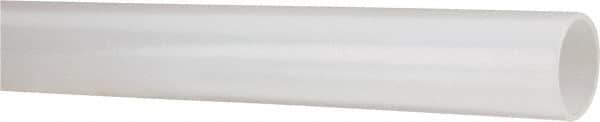 Made in USA - 1" ID x 1-1/8" OD, 1/16" Wall Thickness, Cut to Length (100' Standard Length) LLDPE Tube - Natural, 63 Max psi, 44 Shore D Hardness - USA Tool & Supply