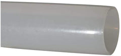 Made in USA - 2" ID x 2-1/4" OD, 1/8" Wall Thickness, Cut to Length (100' Standard Length) LLDPE Tube - Natural, 63 Max psi, 44 Shore D Hardness - USA Tool & Supply