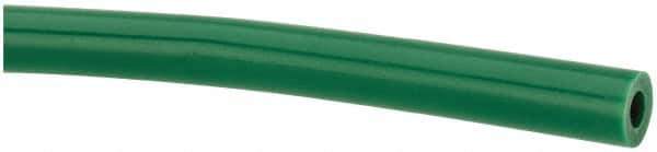 Made in USA - 1/8" ID x 1/4" OD, 1/16" Wall Thickness, Cut to Length (100' Standard Length) LLDPE Tube - Green, 358 Max psi, 44 Shore D Hardness - USA Tool & Supply