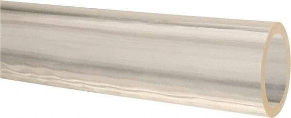 Made in USA - 7/8" ID x 1-1/8" OD, 1/8" Wall Thickness, Cut to Length (50' Standard Length) Ester Urethane Tube - Natural, 45 Max psi, 85 Shore A Hardness - USA Tool & Supply