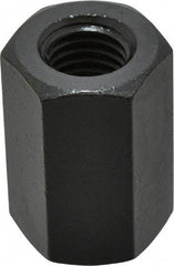 Gibraltar - 5/8-11 UNC, 1-5/8" OAL Steel Standard Coupling Nut - Black Oxide Coated, 1-1/16" Width Across Flats - USA Tool & Supply