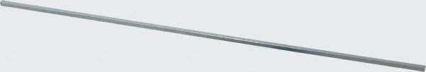 Made in USA - 12" Long x 1/8" High x 1/8" Wide, Zinc-Plated Undersized Key Stock - C1018 Steel - USA Tool & Supply