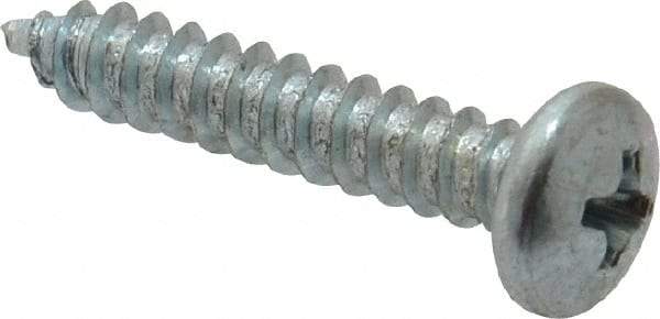Value Collection - #10 Pan Head Phillips Sheet Metal Screw - Steel, 1" Length Under Head, Grade 2 - USA Tool & Supply