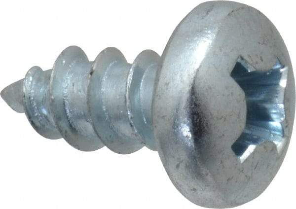 Value Collection - #12 Pan Head Phillips Sheet Metal Screw - Steel, 1/2" Length Under Head, Grade 2 - USA Tool & Supply