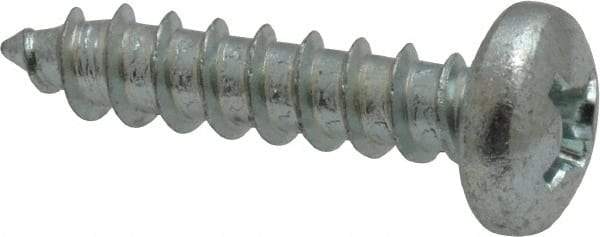 Value Collection - #12 Pan Head Phillips Sheet Metal Screw - Steel, 1" Length Under Head, Grade 2 - USA Tool & Supply