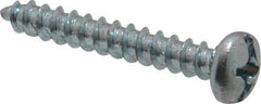 Value Collection - #12 Pan Head Phillips Sheet Metal Screw - Steel, 1-1/2" Length Under Head, Grade 2 - USA Tool & Supply