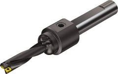 Sandvik Coromant - 7.165" Max Drill Depth, 4xD, 1-3/4" Diam, Indexable Insert Drill - 2 Inserts, 1-1/2" Shank Diam, Flange Shank - USA Tool & Supply