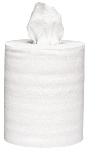 Scott - Center Pull Roll of 1 Ply White Paper Towels - 8" Wide - USA Tool & Supply