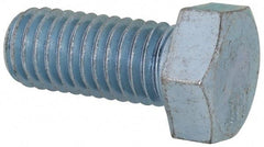 Value Collection - 1/2-13 UNC, 1-1/8" Length Under Head Hex Head Cap Screw - Fully Threaded, Grade 2 Steel, Zinc-Plated Finish, 3/4" Hex - USA Tool & Supply