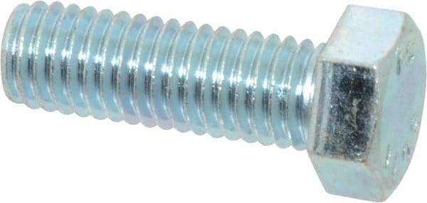 Value Collection - 1/2-13 UNC, 1-1/2" Length Under Head Hex Head Cap Screw - Fully Threaded, Grade 2 Steel, Zinc-Plated Finish, 3/4" Hex - USA Tool & Supply