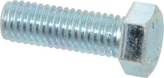 Value Collection - 1/2-13 UNC, 1-1/2" Length Under Head Hex Head Cap Screw - Fully Threaded, Grade 2 Steel, Zinc-Plated Finish, 3/4" Hex - USA Tool & Supply