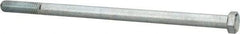 Value Collection - 7/16-14 UNC, 8" Length Under Head Hex Head Cap Screw - Partially Threaded, Grade 2 Steel, Zinc-Plated Finish, 5/8" Hex - USA Tool & Supply
