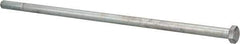 Value Collection - 1/2-13 UNC, 14" Length Under Head Hex Head Cap Screw - Partially Threaded, Grade 2 Steel, Zinc-Plated Finish, 3/4" Hex - USA Tool & Supply