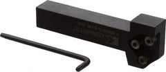 Kennametal - External Thread, 152.4mm OAL, Right Hand Indexable Grooving Cutoff Toolholder - 25.4mm Shank Height x 25.4mm Shank Width, KGMS Toolholder Style, Series A4 - USA Tool & Supply