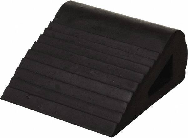 Vestil - 6" Wide x 3-1/4" High x 6-1/2" Deep, Rubber Wheel Chock - USA Tool & Supply
