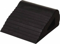 Vestil - 6" Wide x 3-1/4" High x 6-1/2" Deep, Rubber Wheel Chock - USA Tool & Supply