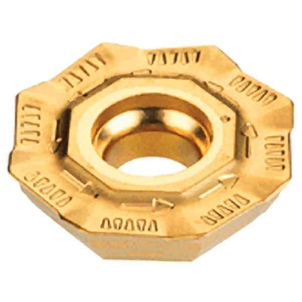 Iscar - OFMT07T3 Grade IC910 Carbide Milling Insert - AlTiN Finish, 0.1787" Thick, 0.7114" Inscribed Circle, 1mm Corner Radius - USA Tool & Supply