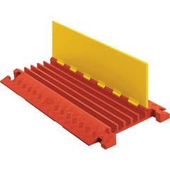 Checkers - On Floor Cable Covers Cover Material: Polyurethane Number of Channels: 5 - USA Tool & Supply