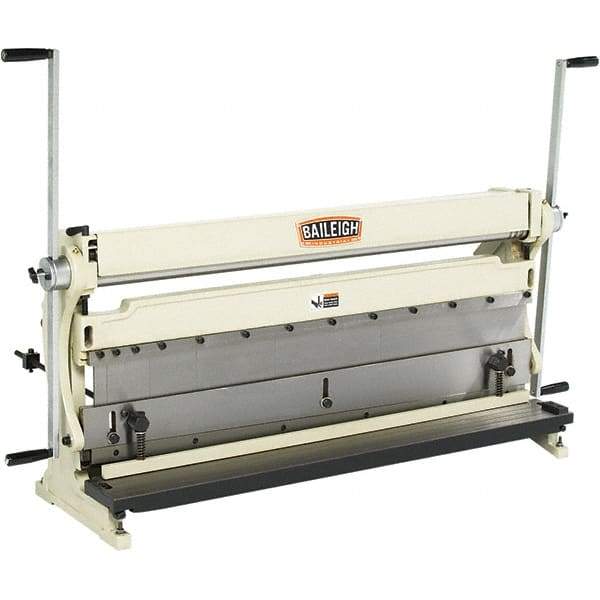 Baileigh - Combination Roller, Shear & Brake Machines Maximum Mild Steel Shearing Capacity (Gauge): 20 Maximum Mild Steel Bending Capacity (Gauge): 20 - USA Tool & Supply