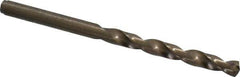 Cleveland - 5.3mm 135° Cobalt Jobber Drill - Oxide/Gold Finish, Right Hand Cut, Spiral Flute, Straight Shank, 3.39" OAL, Split Point - USA Tool & Supply