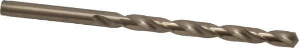 Cleveland - #2 135° Cobalt Jobber Drill - Oxide/Gold Finish, Right Hand Cut, Spiral Flute, Straight Shank, 3-7/8" OAL, Split Point - USA Tool & Supply