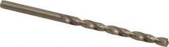 Cleveland - #18 135° Cobalt Jobber Drill - Oxide/Gold Finish, Right Hand Cut, Spiral Flute, Straight Shank, 3-1/4" OAL, Split Point - USA Tool & Supply