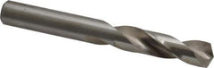 Cleveland - 0.397" 135° Spiral Flute High Speed Steel Screw Machine Drill Bit - Bright Finish, Right Hand Cut, 1-15/16" Flute Length, 3-5/16" OAL, Split Point, Straight Shank - USA Tool & Supply