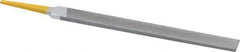 PFERD - 8" Swiss Pattern Hand File - Double Cut, 25/32" Width Diam x 7/32" Thick, With Tang - USA Tool & Supply