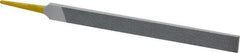 PFERD - 6" Swiss Pattern Regular Pillar File - Double Cut, 1/2" Width Diam x 5/32" Thick, With Tang - USA Tool & Supply