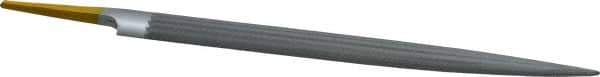 PFERD - 8" Swiss Pattern Half Round File - 3/4" Width Diam x 7/32" Thick, With Tang - USA Tool & Supply