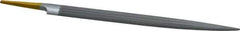 PFERD - 8" Swiss Pattern Half Round File - 3/4" Width Diam x 7/32" Thick, With Tang - USA Tool & Supply