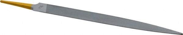 PFERD - 8" Swiss Pattern Half Round File - 3/4" Width Diam x 7/32" Thick, With Tang - USA Tool & Supply