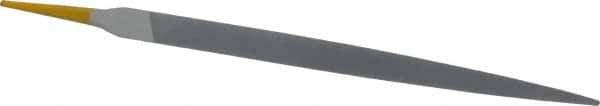 PFERD - 8" Swiss Pattern Three Square File - Double Cut, 5/8" Width Diam x 5/8" Thick, With Tang - USA Tool & Supply