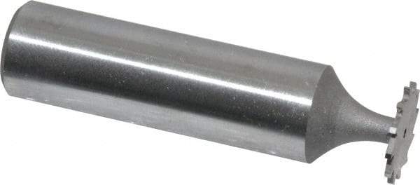 Whitney Tool Co. - 1/2" Diam x 1/32" Face Width, Cobalt, 12 Teeth, Shank Connection Woodruff Keyseat Cutter - Uncoated, 2-1/32" OAL x 1/2" Shank, Straight Teeth - USA Tool & Supply