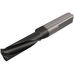 Iscar - 15mm Cutting Depth, 5mm Diam, Internal/External Thread, Solid Carbide, Single Point Threading Tool - TiAlN/TiN Finish, 37mm OAL, 6mm Shank Diam, 0.05" Projection from Edge, 0.5 to 1mm Pitch, 60° Profile Angle - Exact Industrial Supply