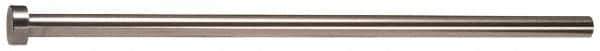 Gibraltar - 6.5mm Pin Diam, 12mm Head Diam x 5mm Head Height, 160mm OAL, Straight Ejector Pin - Steel, 155mm Pin Length - USA Tool & Supply