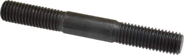Gibraltar - 5/8-11 5" OAL Equal Double Threaded Stud - Alloy Steel, Black Oxide Finish, 1-3/4" Equal Thread Length - USA Tool & Supply