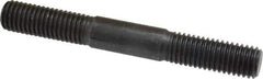 Gibraltar - 5/8-11 5" OAL Equal Double Threaded Stud - Alloy Steel, Black Oxide Finish, 1-3/4" Equal Thread Length - USA Tool & Supply
