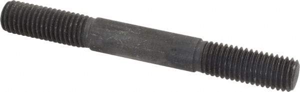 Gibraltar - 5/8-11 5-1/2" OAL Equal Double Threaded Stud - Alloy Steel, Black Oxide Finish, 1-3/4" Equal Thread Length - USA Tool & Supply