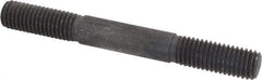 Gibraltar - 5/8-11 5-1/2" OAL Equal Double Threaded Stud - Alloy Steel, Black Oxide Finish, 1-3/4" Equal Thread Length - USA Tool & Supply
