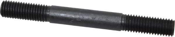 Gibraltar - 5/8-11 6" OAL Equal Double Threaded Stud - Alloy Steel, Black Oxide Finish, 1-3/4" Equal Thread Length - USA Tool & Supply
