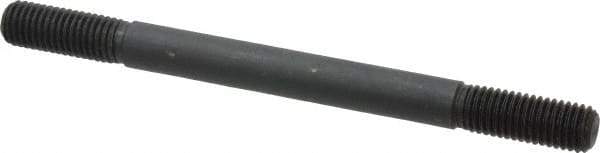 Gibraltar - 5/8-11 8" OAL Equal Double Threaded Stud - Alloy Steel, Black Oxide Finish, 1-3/4" Equal Thread Length - USA Tool & Supply